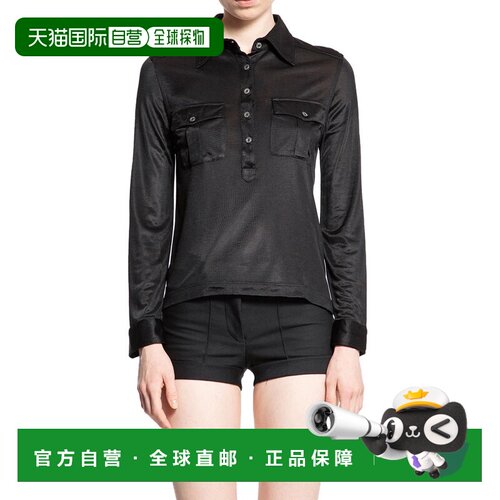 1h可退 香港直邮TOM FORD 女士T恤 TSJ586JEX142LB999 CO 黑色 To