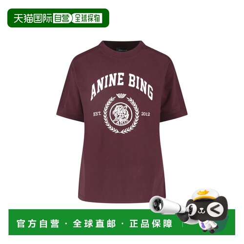 香港直邮ANINE BING 女士 and Polos T恤上衣 A0812695BGN28FIG