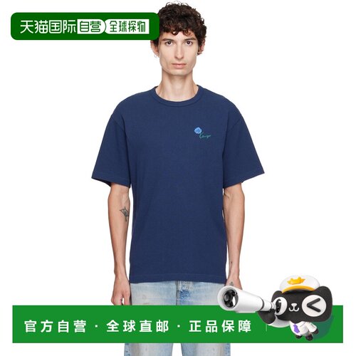 香港直邮kenzo 高田贤三 男士 海军蓝 Paris KENZO Tulip T恤 FG6