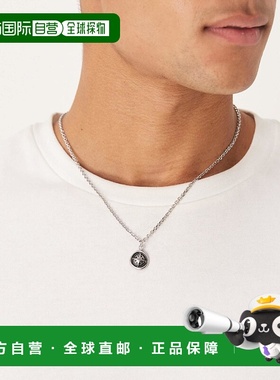 1h可退 香港直邮ASOS 男士 molten compass 设计防水不锈钢吊坠色