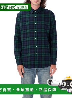 香港直邮Polo Ralph Lauren Polo 拉夫 劳伦 男士 格纹衬衫 71092