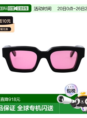 1h可退 香港直邮off-white 女士 醋纤黑色粉色太阳眼镜 OERI008C9
