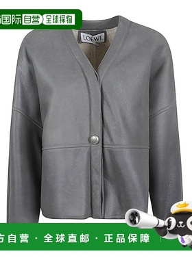 1h可退 香港直邮LOEWE 罗意威 女士 鵝卵石紋皮革開襟衫 S359Y2SL