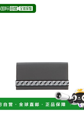 香港直邮FENDI 男士钱包 7M0268A8VCF128U AW2019 黑色 长款折叠
