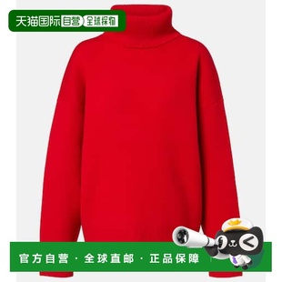 香港直邮toteme 女士 羊毛羊绒混纺高领毛衣 red红色 舒适时尚