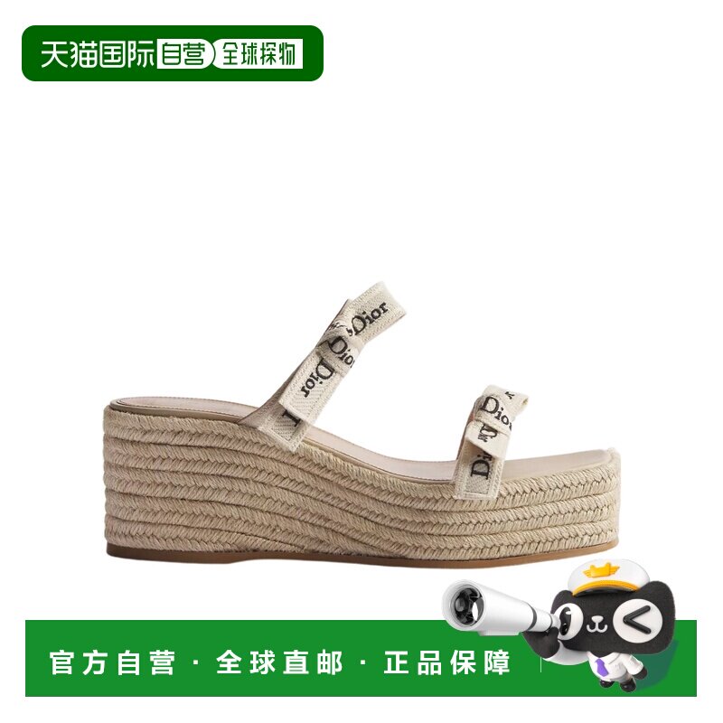 1h可退 Dior 带绑带坡跟凉鞋 KCO653ECJ