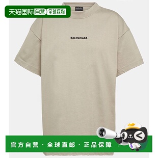 香港直邮Balenciaga 巴黎世家 女士 徽标棉质T恤