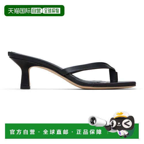 1h可退 香港直邮aeyde 女士 黑色 Wilma Square-Toe 凉鞋 A11HSAD