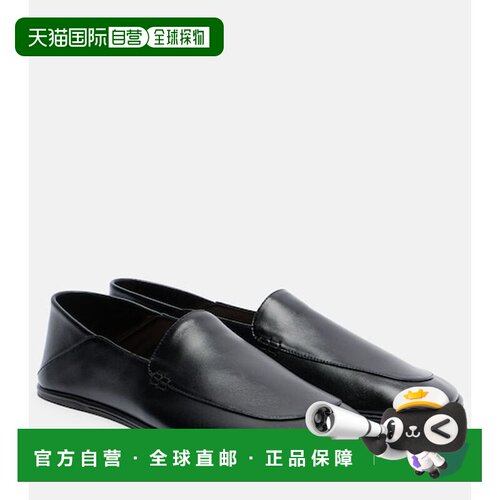 香港直邮calvin klein 女士 Vela 皮质乐福鞋 black黑色 舒适时尚
