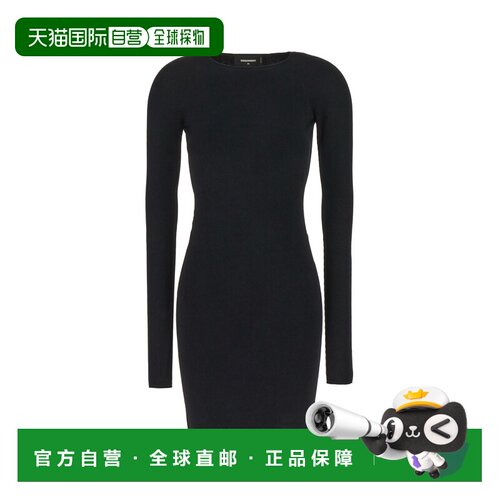香港直邮Dsquared2 二次方 女士 长袖连衣裙 S72C【付后1h可退】