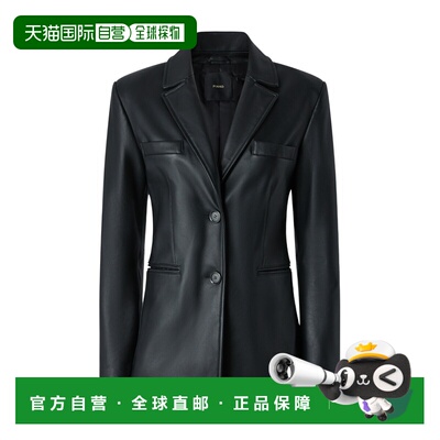 1h可退 香港直邮PINKO 女士西服 104189A2EPZ99 AW2025 黑色 长袖