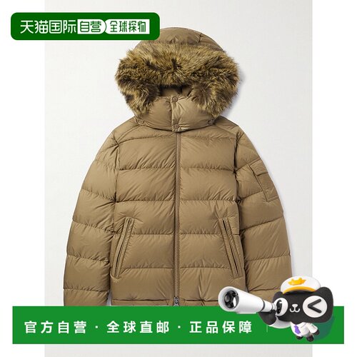 1h可退 香港直邮Moncler 盟可睐 男士 Mayaf Shell 人造毛皮边绗