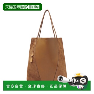 1h可退 香港直邮Chloe 蔻依 女士 Spin 皮革绒面革手提包