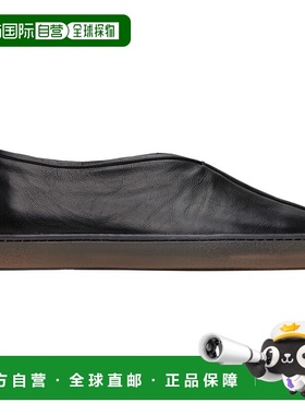 1小时内可退 香港直邮Lemaire 男士 黑色 Linoleum Piped 乐福鞋