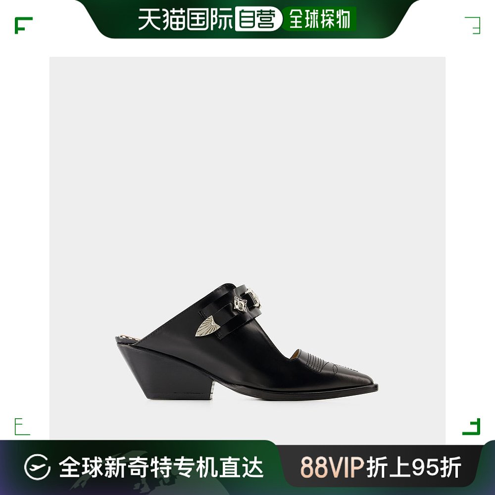 欧洲直邮Aj1307 Sandals - Toga Pulla - Leather - Black 女鞋 时尚休闲鞋 原图主图