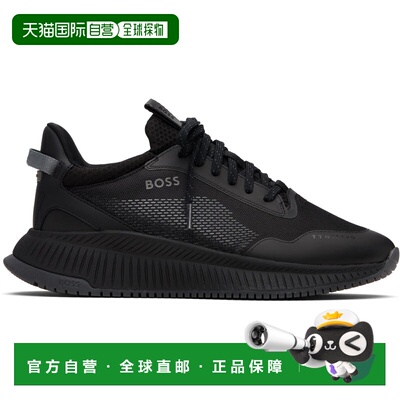 1h可退 香港直邮BOSS 波士 男士 黑色 TTNM Evo Knitted 运动鞋 5