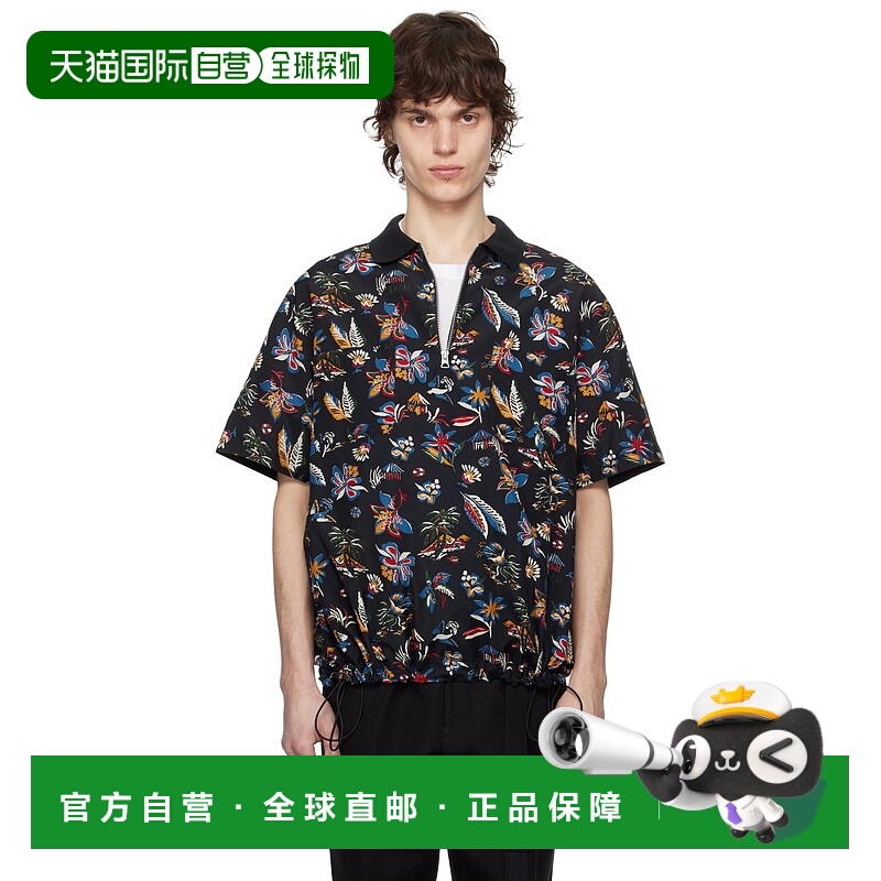 香港直邮Sacai 男士 多色 Tropical Print Polo 衫 2503654M