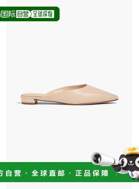 香港直邮VINCE 女士 Ana 皮质单鞋便鞋 J0048L2251BIRCHSANDBEIGE