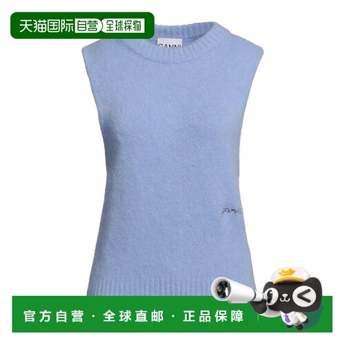 1h可退 香港直邮GANNI 甘尼 女士 毛衣 blue蓝色 舒适时尚