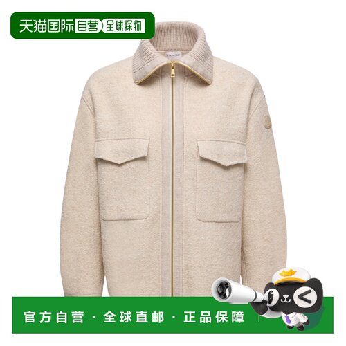 1h可退 Moncler 羊毛混纺拉链衬衫外套 K20932F00022597TE