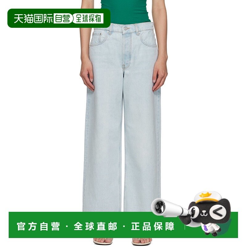 香港直邮ANINE BING 女士 蓝色 Manon 牛仔裤 A0610584直筒裤,女装/女士精品,牛仔裤,淘宝优惠券,粉丝福利购,淘宝优惠卷