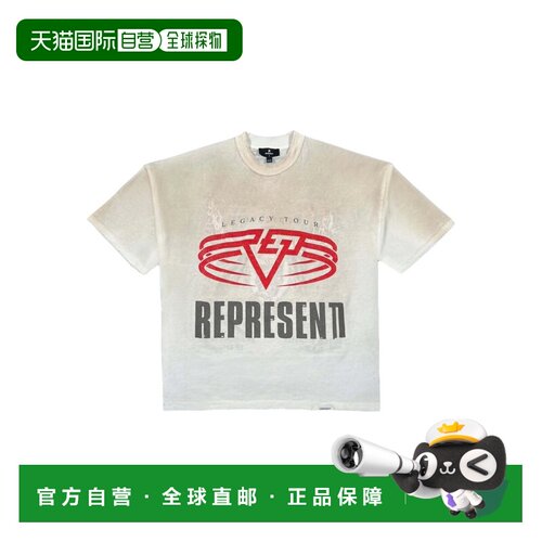 香港直邮Represent 男士T恤 MLM10017630 SS2026 白支付后1h可退