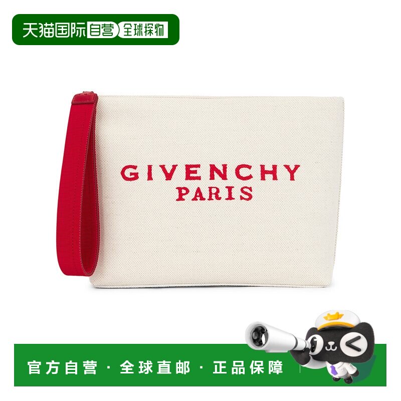 香港直邮Givenchy 纪梵希 女士 標誌刺繡拉鍊手拿包 BB60PNB2C8