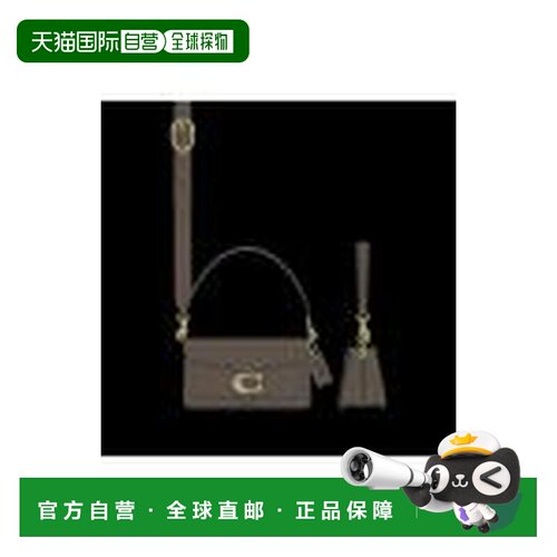 1h可退 香港直邮COACH 女士斜挎包 CY201B4CBD SS2026 棕色 徽标