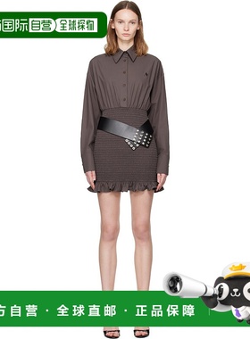 香港直邮The Attico 女士 棕色 Popeline 连衣裙 251WCA00450CCC0