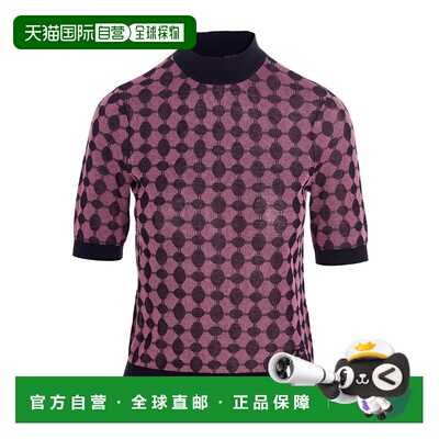 香港直邮Tory Burch 提花短袖针织衫 138314高领