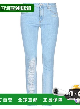 香港直邮off-white 女士 牛仔长裤 blue蓝色 舒适时尚