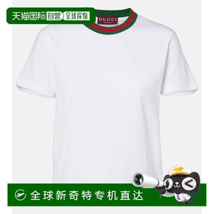 香港直邮Gucci 女士 1h可退 古驰 印花棉质针织T恤 New 70s