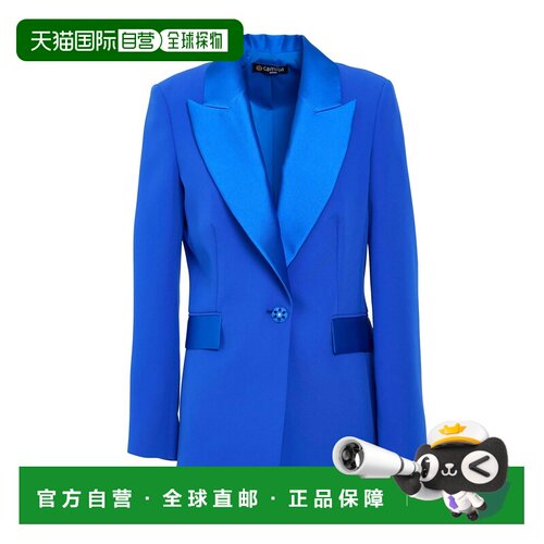 香港直邮calvin klein 女士 西装外套 blue蓝色 舒适时尚