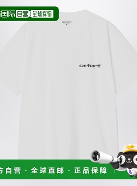 1h可退 香港直邮CARHARTT WIP 男士 S/S Caps 白色棉质T恤 I03601