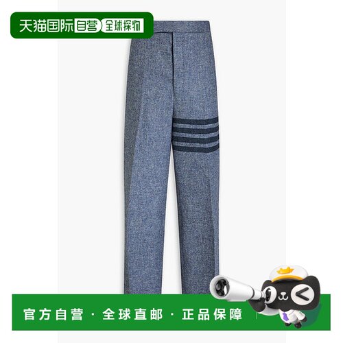 香港直邮Thom Browne 汤姆 布朗 男士 suit 条纹羊毛花呢长裤 MTC