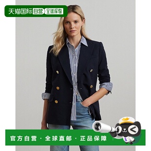 自营欧洲直邮RalphLauren拉夫劳伦 Lauren双排扣羊毛绉布西装外套