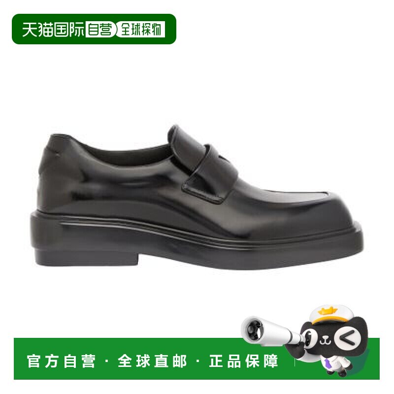 自营欧洲直邮Prada/普拉达 皮革莫卡辛鞋正品品牌运动休闲舒适百