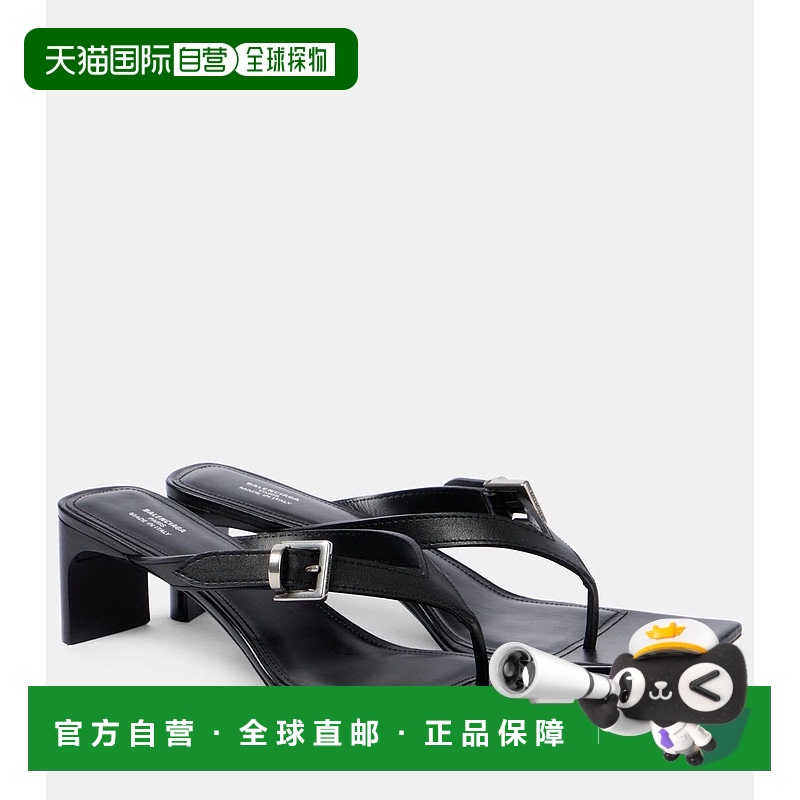 1h可退 香港直邮Balenciaga 巴黎世家 女士 Bel Air 50 皮质凉鞋