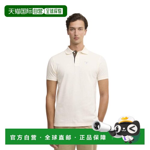 1h可退 香港直邮Barbour 男士T恤 MML0012WH71 SS2026 白色 TARTA