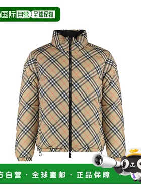 1h可退 香港直邮Burberry 巴宝莉 男士 SNOWDON 可反穿格纹羽绒夹