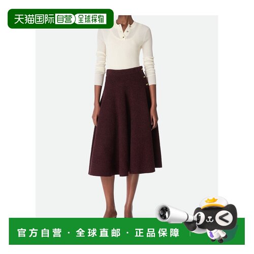 1h可退 香港直邮Bottega Veneta 羊毛圈半身裙 812471V4WQ0伞裙