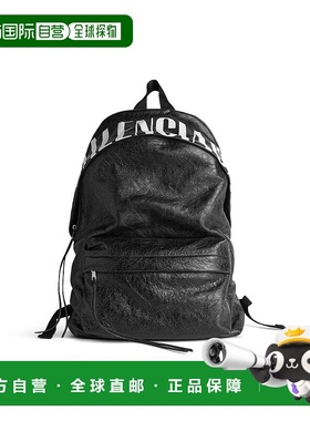 自营欧洲直邮Balenciaga巴黎世家 Editor男士黑色/白色logo标识双