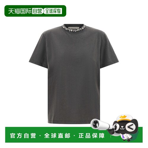 香港直邮GOLDEN GOOSE 女士 圆宝石水晶T恤 GWP01220P000670