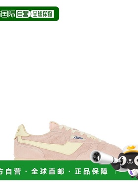 1h可退 香港直邮AUTRY 女士 Windspin 粉色绒面革运动鞋 WSLWUB11