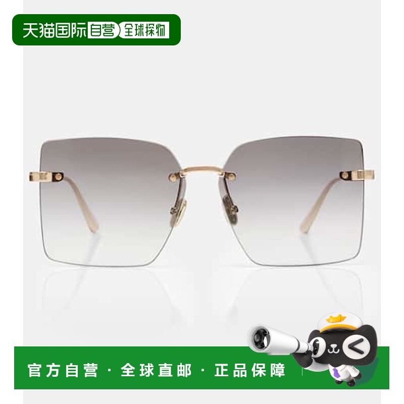 1h可退 香港直邮DIOR 迪奥 女士 C S3U 方框太阳眼镜 metal金属色