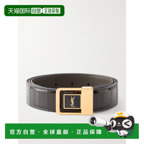 SaintLaurent圣罗兰3cm Eel男士腰带皮带 【付后1h可退】