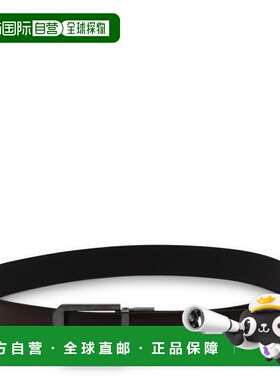 1h可退 香港直邮zegna 杰尼亚 男士 黑色皮带腰带 LHAVGB011RZ