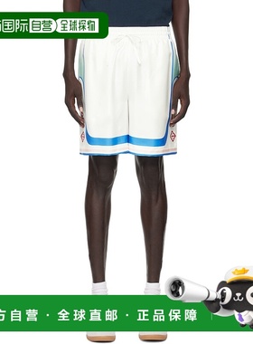 1h可退 香港直邮Casablanca 男士 白色 Fuji Dream Silk 短裤 MPF