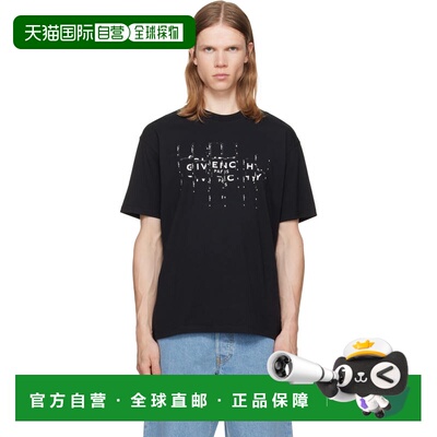 香港直邮Givenchy 纪梵希 男士 黑色 Photographic Negative Cott