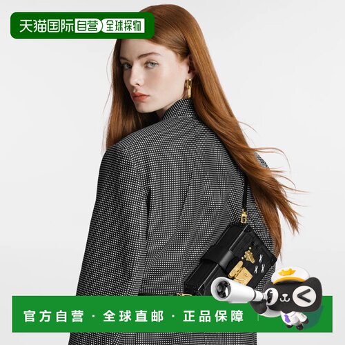 自营1h可退 欧洲直邮LV/路易威登 女士黑色小牛皮单肩包正品高级